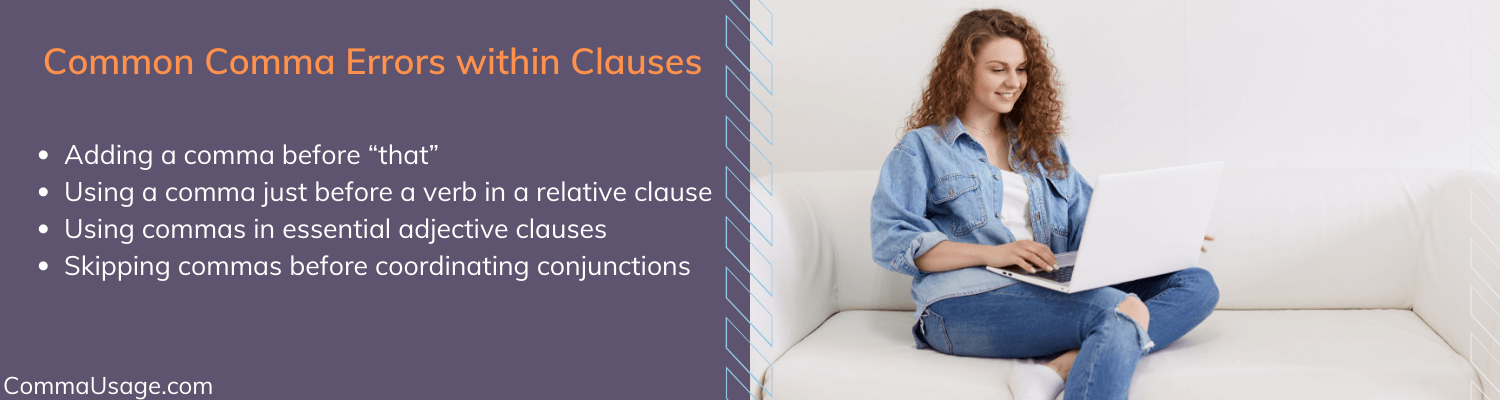 check for commas within clauses
